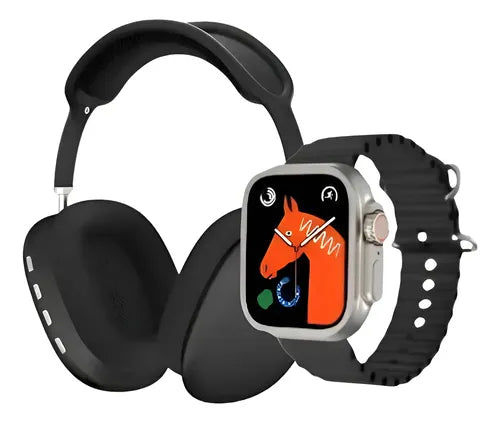 Combo Smartwatch + Audífonos Inalámbricos con Correas Intercambiables
