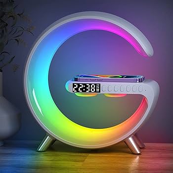 LÁMPARA LED CON CARGADOR Y BOCINA